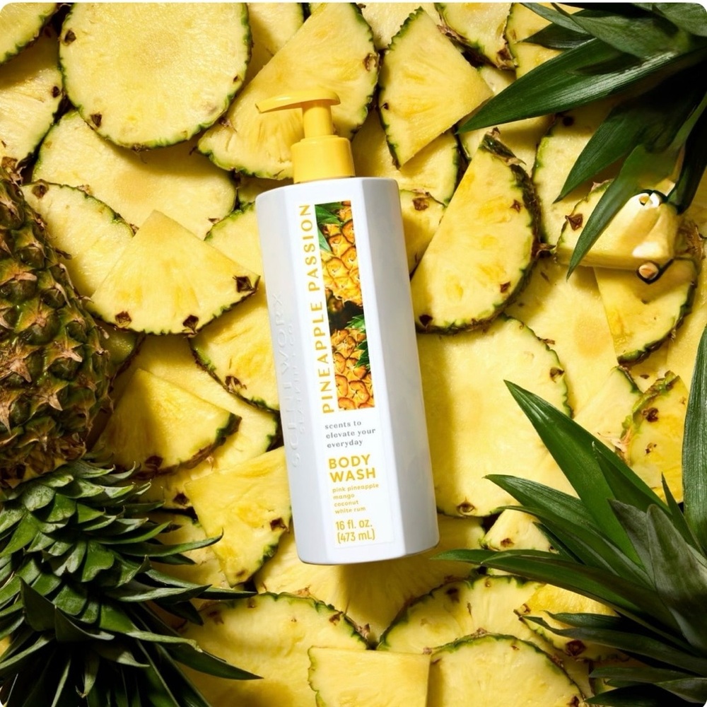 Slatkin & Co Scentworx Pineapple Passion Body Wash 16oz (Set of 2)